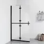 vidaXL Сгъваема стена за душ с матирано ESG стъкло, 80x190 см, снимка 2