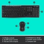 Комплект мишка и клавиатура Logitech - MK270 КИРИЛИЗИРАНА, снимка 6