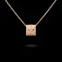 Van Cleef & Arpels VCA Rose Gold Perlee Clover Diamond Alhambra Дамско Колие, снимка 3