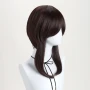 Къса кестенява асиметрична перука, снимка 4