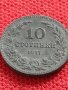Монета 10 стотинки 1917г. Царство България стара рядка за КОЛЕКЦИОНЕРИ 32746, снимка 3