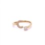 Златен дамски пръстен 1,33гр. размер:58 14кр. проба:585 модел:20539-6, снимка 1 - Пръстени - 42815795
