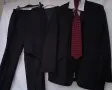 Мъжки луксозен черен костюм състоящ се от три части, сако, жилетка и панталон., снимка 9