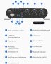 Аудио усилвател за тонколони и бас, стерео аудио система, Bluetooth, USB, домашен, автомобилен, AUX, снимка 10