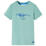 Детска тениска, средно синя, 104（SKU:11740, снимка 1 - Детски тениски и потници - 44807032