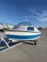 Моторна яхта EROS 430 с кабина за 4 души + Evinrude 9.8 к.с. + колесар, снимка 1