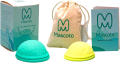 Mascoto® Комплект от 2 менструални чашки чаши за многократна употреба от медицински силикон + чанта
