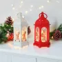 5450 Коледен фенер с Led свещичка в центъра си, 14 cm, снимка 2