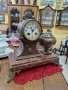 Красив антикварен френски каминен часовник , снимка 4