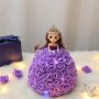 Нова принцеса кукла цвете лилава роза Подарък жена Свети Валентин 8 март , снимка 3