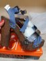 СТРАХОТНИ сини сандали на широк ток и платформа - 36 номер, снимка 2