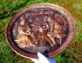 Релефна медна картина,медно пано 40 см. , снимка 4