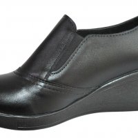 Дамски ежедневни обувки на платформа - черни, снимка 2 - Дамски ежедневни обувки - 39894987