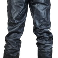 №3520 Мъжки кожен панталон с връзки, снимка 3 - Аксесоари и консумативи - 40200858