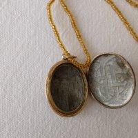 Пандетив, медальон мътерял дубле със позлата, снимка 15 - Антикварни и старинни предмети - 42915350