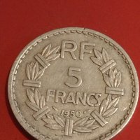 Две монети 5 франка 1947/50г. Република Франция редки за КОЛЕКЦИОНЕРИ 31827, снимка 3 - Нумизматика и бонистика - 44322905