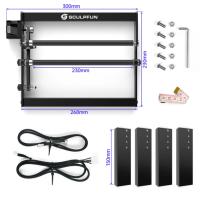 Машина за лазерно гравиране S9, 90W, 410x420 mm + разширение  950x410 мм, снимка 4 - Друга електроника - 44585671