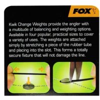 Тежести за шаранджийски монтажи Fox Kwik Change Pop Up Weights, снимка 3 - Такъми - 40034486