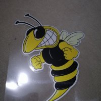 **ТОП** Забавен стикер лепенка 2 вида пчела оса за кола автомобил джип мотор + подарък , снимка 1 - Аксесоари и консумативи - 30678637