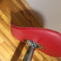 Продавам 2бр употребявани бар стола с червена изкуствена кожа , снимка 11 - Столове - 42487647