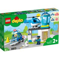 LEGO® DUPLO® Town 10959 - Полицейски участък и хеликоптер, снимка 1 - Конструктори - 40588030