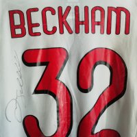 AC Milan David Beckham Adidas Formotion оригинална тениска фланелка с автограф Милан Бекъм , снимка 2 - Футбол - 42797961