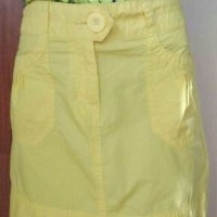 Жълта къса пола - трапец, на H&M🍀❤XS,S❤🍀арт.4340, снимка 1 - Поли - 37118465