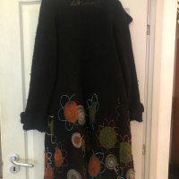 Desigual Дамско черно палто, снимка 5 - Палта, манта - 39458209
