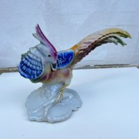 Колекционерска порцеланова фигура на папагал. №2447, снимка 1 - Колекции - 37008629