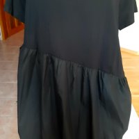 Черна рокля за едри дами, снимка 5 - Рокли - 37893706