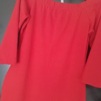 Червена рокля, размер М, снимка 4 - Рокли - 42766267