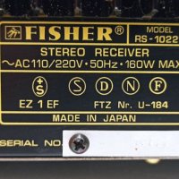 Ресивър Fisher RS-1022, снимка 9 - Ресийвъри, усилватели, смесителни пултове - 30607150