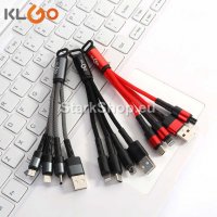  Качествен удобен кабел KLGO 3в1 – Type-C, MicroUSB и iPhon, снимка 2 - USB кабели - 30499613