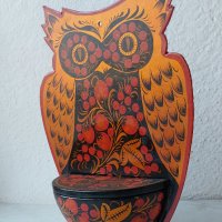 Стара руска сова - пано с кутийка, кутия, птица, снимка 10 - Антикварни и старинни предмети - 42613073