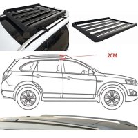 Багажник за кола, за покрив, 140 х 100 см, черен, снимка 3 - Аксесоари и консумативи - 44397452