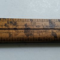 Стара измервателна линийка , снимка 4 - Антикварни и старинни предмети - 31055262