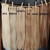 Висококачествени екстеншъни/удължения за коса от изкуствен косъм, снимка 2 - Аксесоари за коса - 17505739