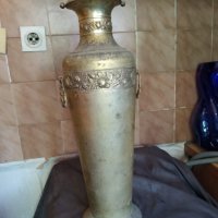 стара посребрена метална  ваза арт деко, снимка 1 - Антикварни и старинни предмети - 33830888