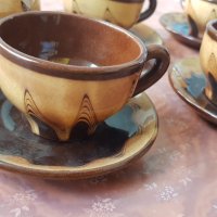 Сервиз керамичен за кафе чай в битов стил, снимка 4 - Сервизи - 33885154
