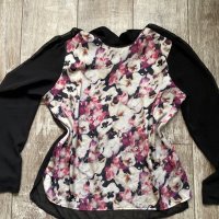 Страхотна блуза топ с 3D теменушки , снимка 5 - Блузи с дълъг ръкав и пуловери - 37835208
