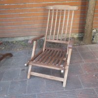 Teak Steamer Chair, стол,тиково дърво , сгъваем, шезлонг , снимка 5 - Градински мебели, декорация  - 42293324