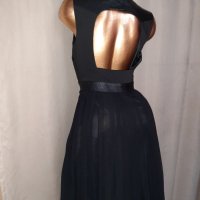 Н&М  42 Черна рокля солей с гол гръб , снимка 4 - Рокли - 40673746