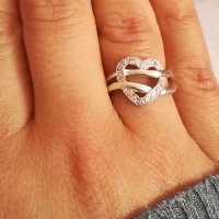 Красив сребърен пръстен - модел R003, снимка 4 - Пръстени - 35036224