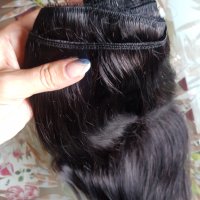 Индийска коса 200гр. 51см. 100% естествена коса! 1В, снимка 6 - Аксесоари за коса - 34170969