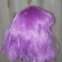 Перука в цикламово/ розово/ от изкуствен косъм за парти , снимка 2 - Аксесоари за коса - 42846103