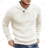 Елегантен мъжки пуловер с дълъг ръкав, 5цвята - 023, снимка 4 - Пуловери - 42553384