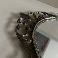 Старо огледало месинг, снимка 3 - Антикварни и старинни предмети - 42901162