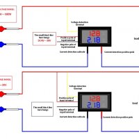 M430 DC4-30V 10A волтметър, амперметър, ватметър,термометър, снимка 5 - Друга електроника - 39453936