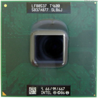 Продавам процесор CPU за лаптоп Intel T1600  socket PPGA478 1,66 Ghz/ 1M/ 667 mhz, снимка 1 - Процесори - 44670817