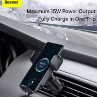 Чисто ново автомобилно безжично бързо зарядно Baseus 15w, снимка 1 - Аксесоари и консумативи - 39625371